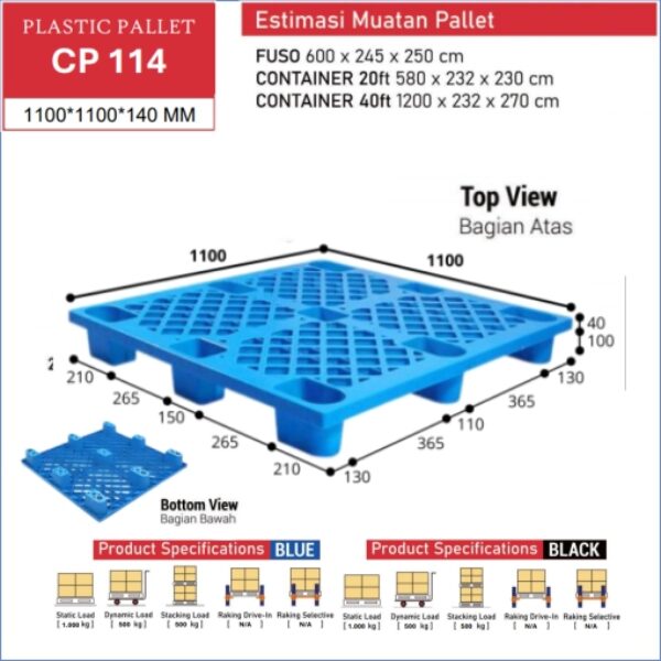 Plastic Pallet CP114